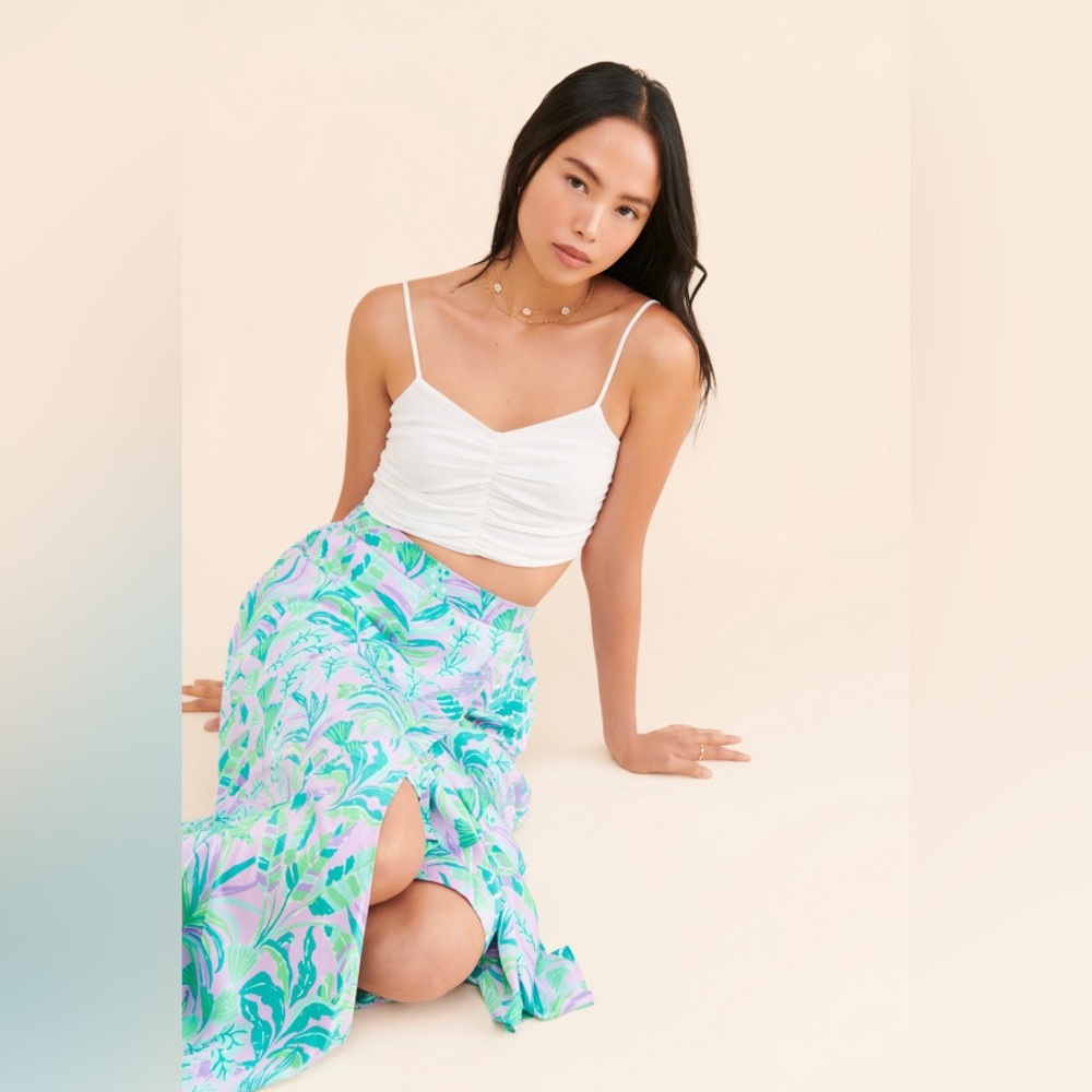 New Lilly Pulitzer Britney Resort Midi Skirt sz S